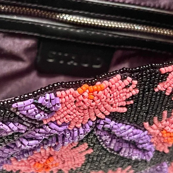 🌺🎉HP🎉🌺 NWOT Staud Tommy Beaded Shoulder Bag Quartz Acid 🌟RARE FIND🌟 - Picture 9 of 16